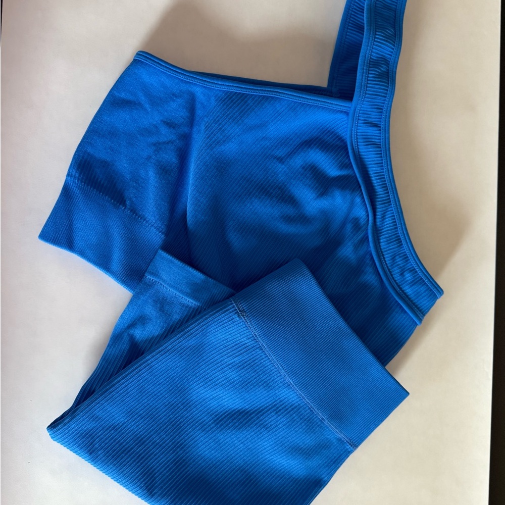 Vibrant Blue High-Waisted Leggings